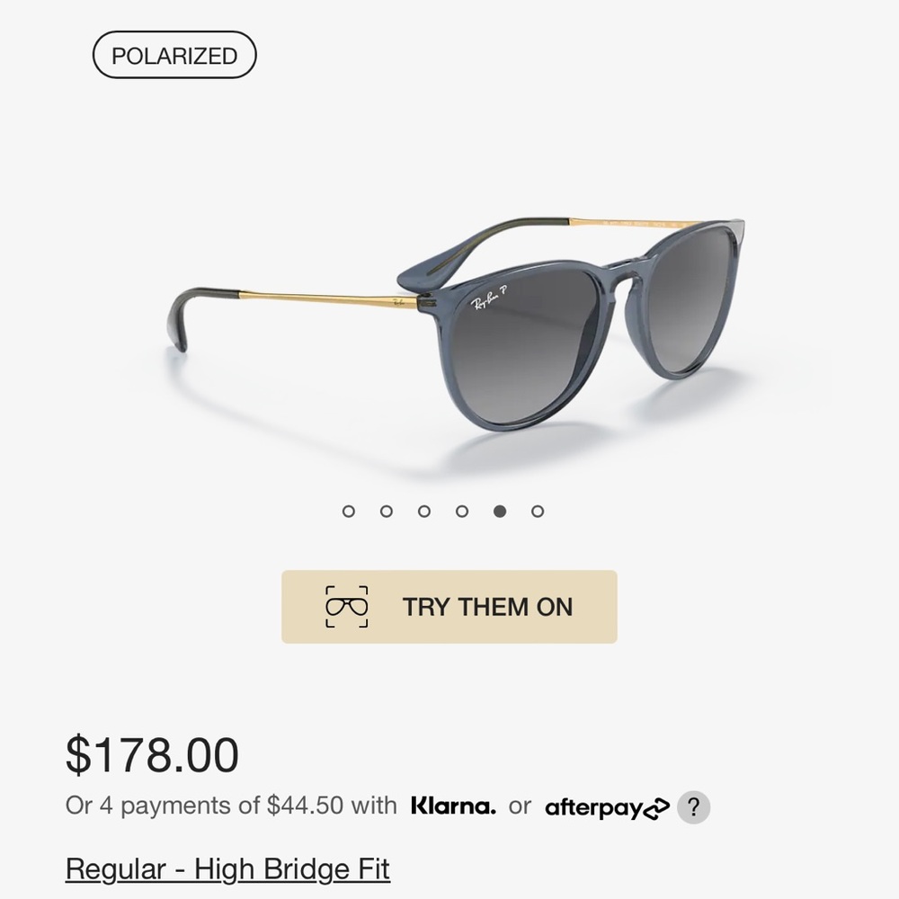 Women’s Ray-Bans ‘ERIKA’ BRAND NEW w/ TAGS and Case